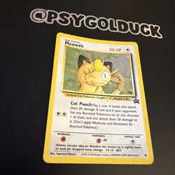Pokemon Meowth Black Star Promo Holo Rare 10 Pokemon WOTC - Image 2