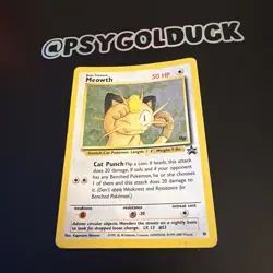 Pokemon Meowth Black Star Promo Holo Rare 10 Pokemon WOTC - Image 3