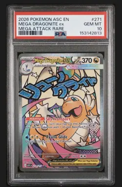 2026 POKEMON ASC EN-ASCENDED HEROES MEGA ATTACK RARE MEGA DRAGONITE EX PSA 10 - Image 1