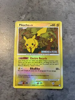 Pikachu 94/123 Burger King Promo Stamped Reverse Holo Pokemon HP - Image 1