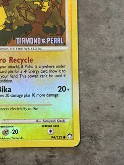 Pikachu 94/123 Burger King Promo Stamped Reverse Holo Pokemon HP - Image 4