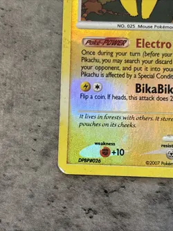 Pikachu 94/123 Burger King Promo Stamped Reverse Holo Pokemon HP - Image 5