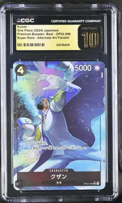 Kuzan OP02-096 Alternate Art Parallel One Piece Japanese CGC 10 Pristine - Image 1