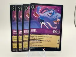 4x TCG Disney Lorcana Azurite Sea: Genie - Wish Fulfilled 53/204 Regular x4 - Image 2