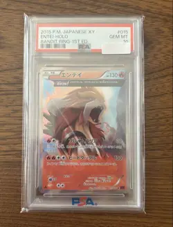 PSA10 Entei THE BEST OF XY 1ED Pokemon Card Japanese - Image 1