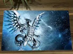 YGO Playmat Blue-Eyes Chaos MAX Dragon CCG TCG Pad Trading Card Game Mat - Image 1