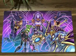 YGO CCG Playmat Shaddoll TCG Anime Trading Card Game Mat Desk Pad Free Bag - Image 1