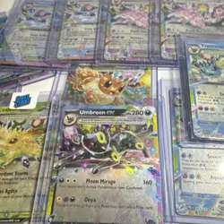 Pokemon TCG Holo Full Art Card Lot 5x Umbreon ex Vaporeon ex English Nintendo - Image 3