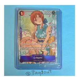 Bandai One Piece O-Nami OP05-062 Full Art Foil Special Character Card Sealed - Image 1