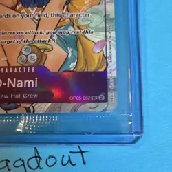 Bandai One Piece O-Nami OP05-062 Full Art Foil Special Character Card Sealed - Image 3