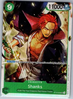 Shanks ST16-004 SR Premium Booster -The Best- Vol. 2 - One Piece Card - NM - Image 1