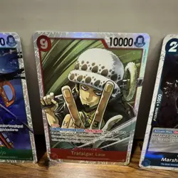 One Piece Card Game EB03 Foil Character Card Lot 5x Kikunojo Law Teach Uta - Image 3