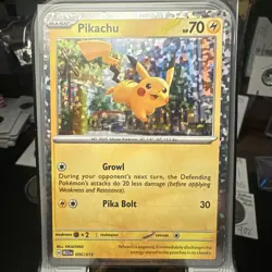 Pikachu 006/015 Holo McDonald's Promo Pokemon Card 2023 LP - Image 1