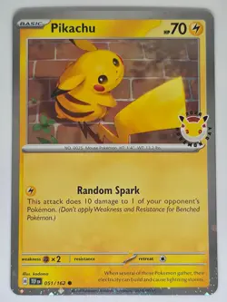 Pikachu (Pokemon Day 2026) 051/162 C Pokemon Miscellaneous Cards & Products NM - Image 1