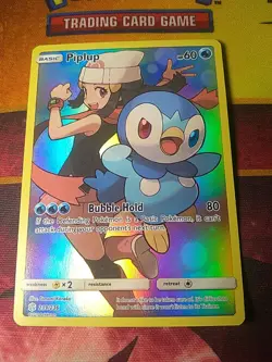 Pokemon TCG 2019 Secret Rare Piplup Holo Full Art 239/236 Sm-Cosmic Eclipse - Image 2