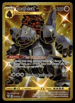 COALOSSAL - 198/189 Secret Rare Darkness Ablaze Pokemon NM - Image 1