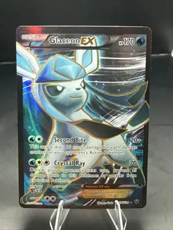 Pokemon Glaceon EX 116/124 Ultra Rare Fates Collide Pokemon - Image 1