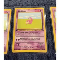 WOTC Pokemon TCG Jungle 1st Edition Slowpoke 55/62 English Lot x7 1999 - Image 1
