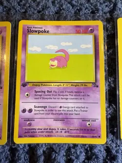 WOTC Pokemon TCG Jungle 1st Edition Slowpoke 55/62 English Lot x7 1999 - Image 5