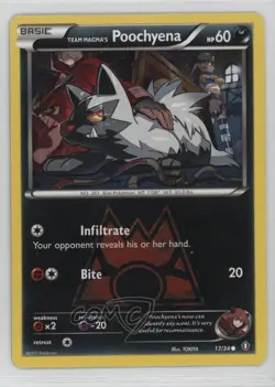 Team Magma's Poochyena Pokemon XY Double Crisis #17 - Image 1