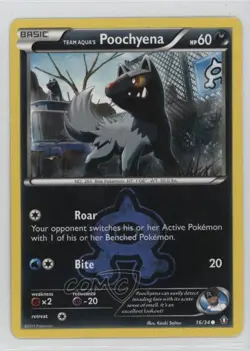 Team Aqua's Poochyena Pokemon XY Double Crisis #16 - Image 1