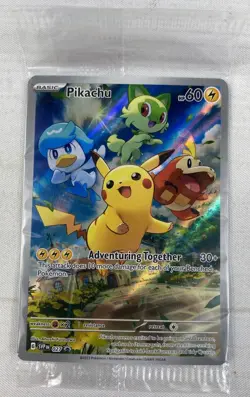 Pokemon Pikachu SVP 027 Scarlet & Violet Paldea Evolved ETB Promo SEALED - Image 1
