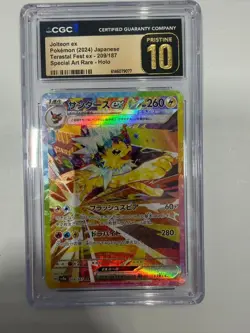 Pokemon CGC 10 PRISTINE 2024 JAPANESE 209 Special Art Rare Jolteon ex - Image 1