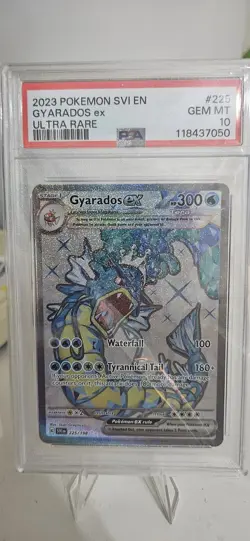 Pokemon TCG Gyarados EX Ultra Rare Holo Scarlet & Violet SVI Base Set PSA10 - Image 1