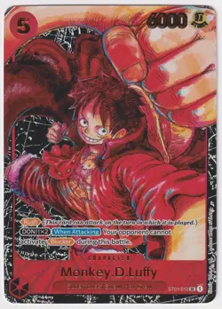 Monkey D Luffy ST01-012 OP05 1st Anniversary NM One Piece TCG English - Image 1