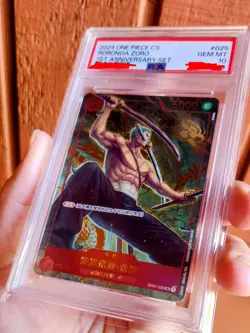 2024 One Piece Chinese 1st Anniversary Set OP01-025 Roronoa Zoro PSA 10 GEM MINT - Image 2