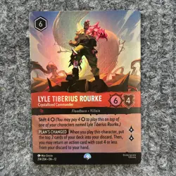 Disney Lorcana Wilds Unknown # 214/204 Lyle Tiberius Rourke Epic Foil NM - Image 1