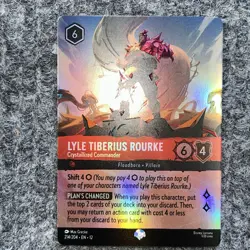 Disney Lorcana Wilds Unknown # 214/204 Lyle Tiberius Rourke Epic Foil NM - Image 2