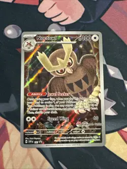 Noctowl - (Pokemon Center Stamp) Promo SV: Scarlet & Violet Promo Cards SVP141 - Image 1