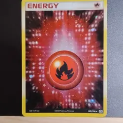 Pokemon Fire Energy EX Emerald Holo Rare Card with Swirl 102/106 2005 - Image 1