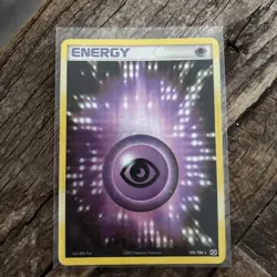 Psychic Energy Emerald 105/106 Holographic Pokemon Card Fermi Bubbles - Image 2