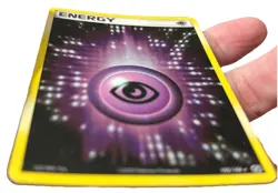 Psychic Energy Emerald 105/106 Holographic Pokemon Card Fermi Bubbles - Image 4
