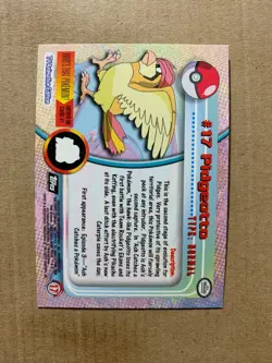 Pidgeotto #17 TOPPS Black Label Series 1 - Flames Foil Pokemon Card - NM/Mint - Image 2