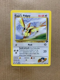 Koga's Pidgey 80/132 Gym Challenge - Common Pokemon Card - NM/Mint - Image 1