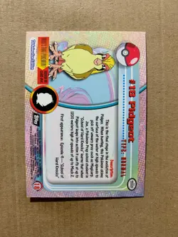 Pidgeot #18 TOPPS Black Label Series 1 - Flames Foil Pokemon Card - NM/Mint - Image 2