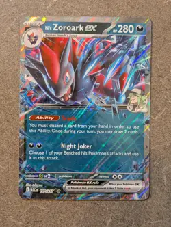 Pokemon Card 2026 N'S ZOROARK EX Double Rare 137/217 Ascended Heroes NM/M - Image 1