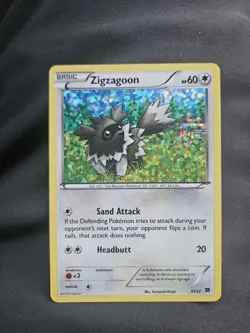 Zigzagoon Pokemon 11/12 Holo 2015 Card - Image 1