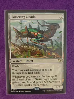 Skittering Cicada [CMM - 717] Commander Masters MTG NM - Image 1