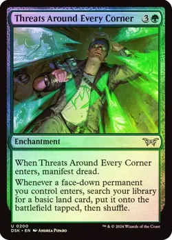 Threats Around Every Corner (0200) Duskmourn: House of Horror - Uncommon (Foil) - Image 1