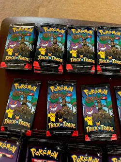Pokemon 2023/2024 Trick Or Trade BOOster Pack Lot of 140 Factory Sealed New - Image 1