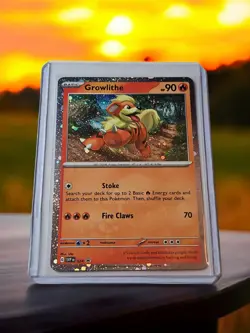 🔥Pokemon Growlithe Black Star SVP 024 Cosmos Holo Promo Card NM - Image 1