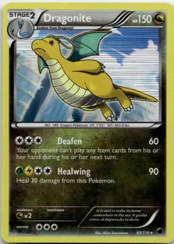 Dragonite 83/116 Holo R Plasma Freeze Pokemon 2013 EN NM - Image 1