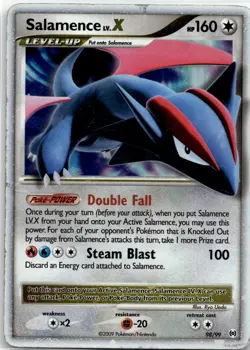 Salamence Lv.X 98/99 UR Arceus Pokemon 2009 EN HP - Image 1