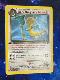 Dark Dragonite 2000 First Edition Non-Holo Rare 22 TR EN LP WOTC - Image 1