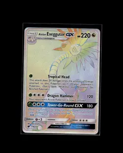 Alolan Exeggutor GX 118/111 RR Crimson Invasion Pokemon 2017 EN NM - Image 1