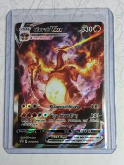 Pokemon Glurak Vmax Charizard SWSH261 Full Art Holo Deutsch - Image 1